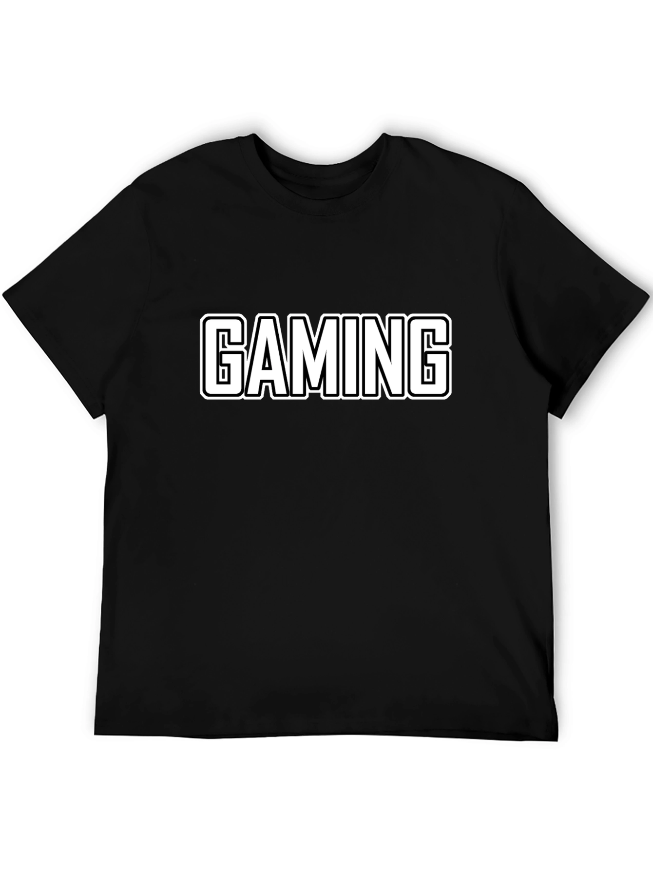 Gaming T-Shirt - Black Cotton Graphic Tee