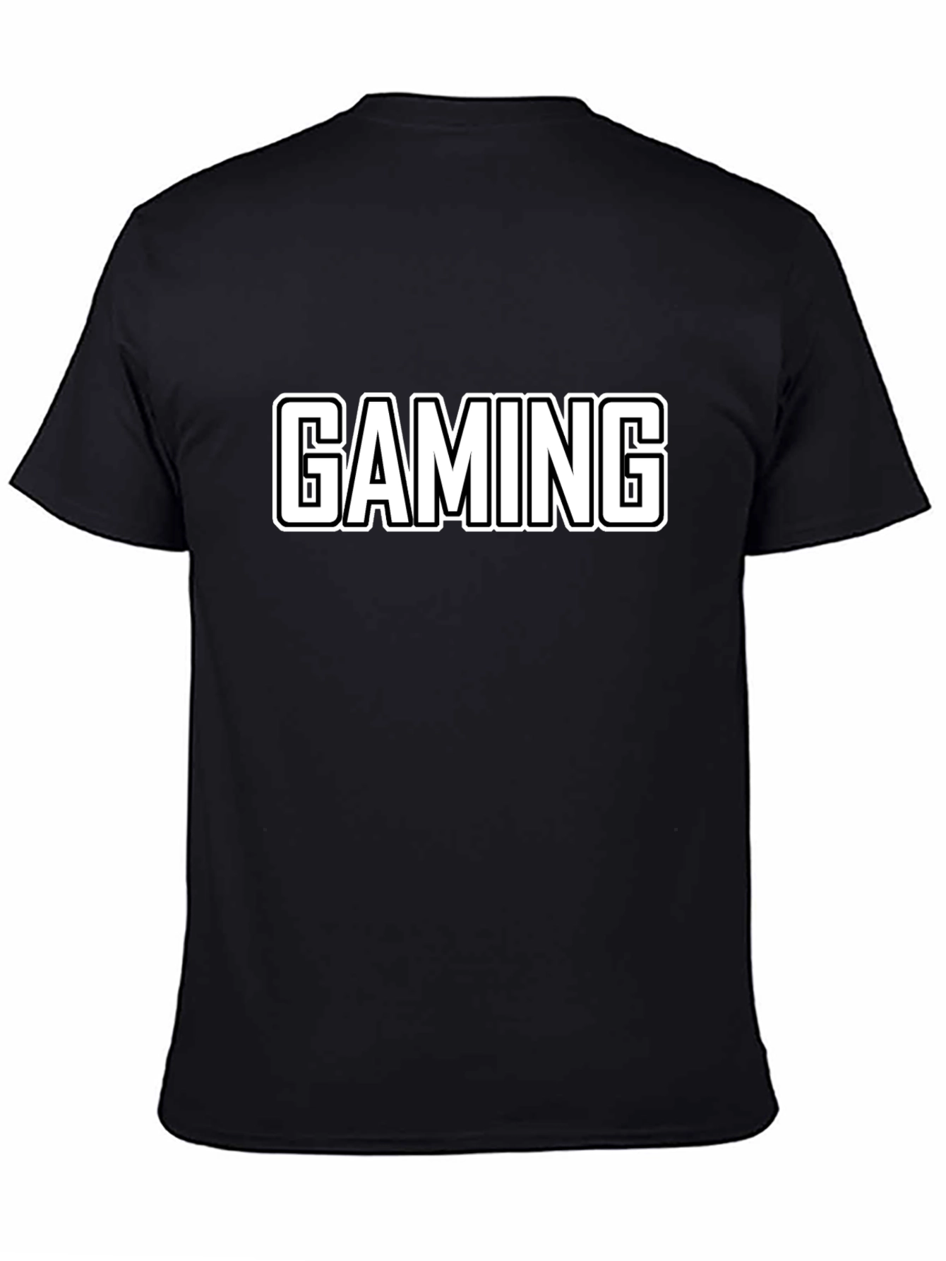 Gaming T-Shirt - Black Cotton Graphic Tee