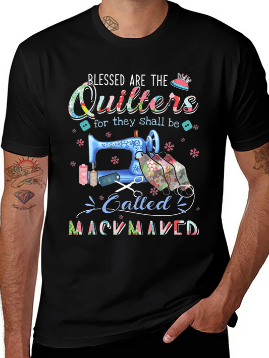 Blessed Quilters T-Shirt for Craft Lovers
