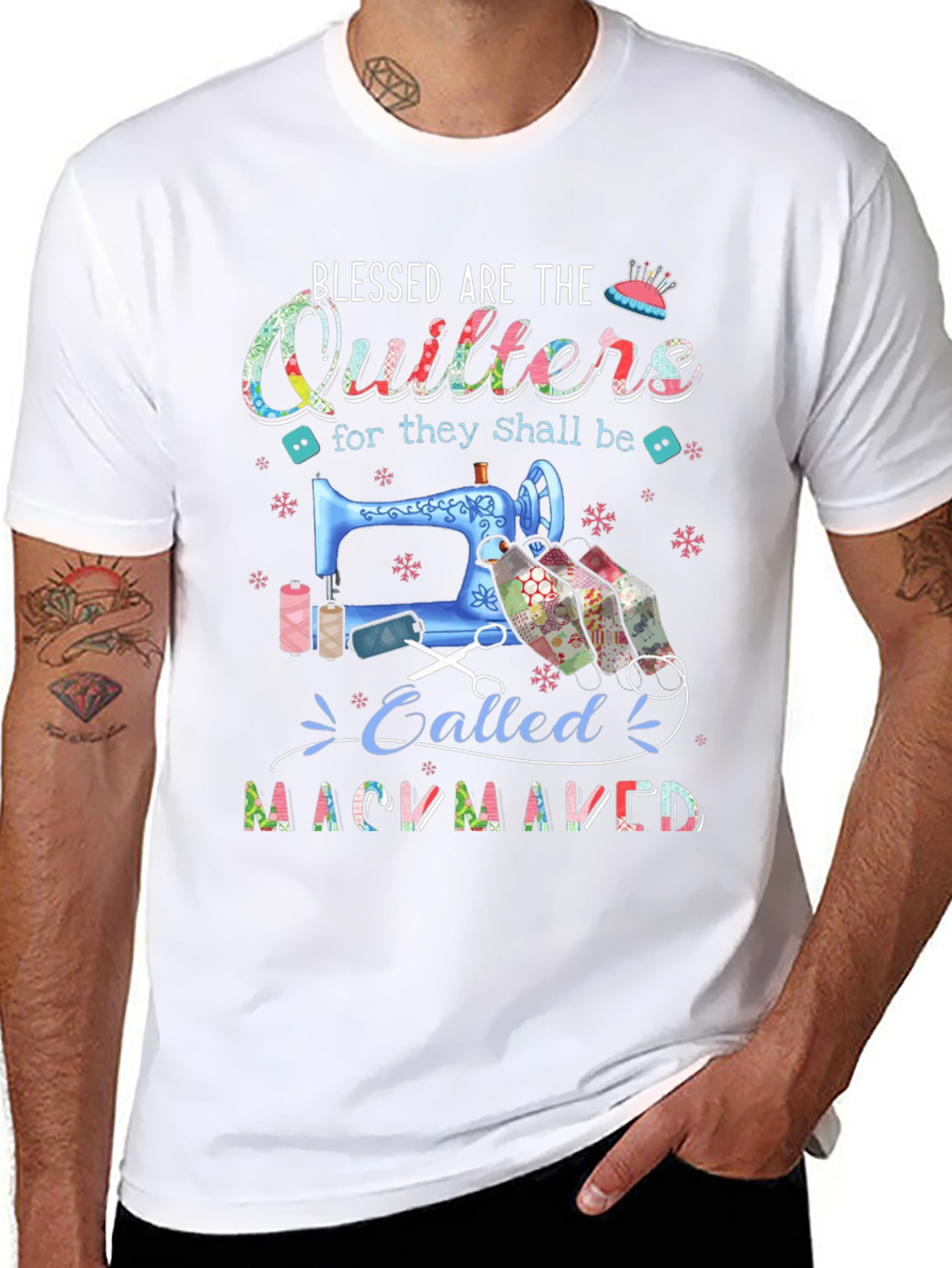 Blessed Quilters T-Shirt for Craft Lovers