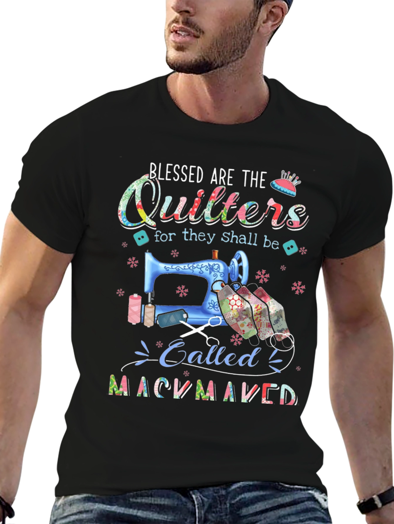 Blessed Quilters T-Shirt for Craft Lovers