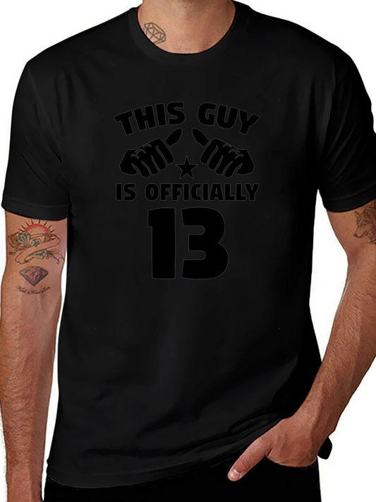 Officially 13 T-Shirt | Funny Thirteenth Birthday Tee