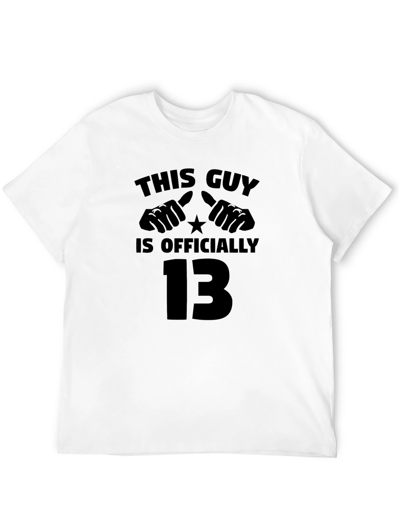 Officially 13 T-Shirt | Funny Thirteenth Birthday Tee