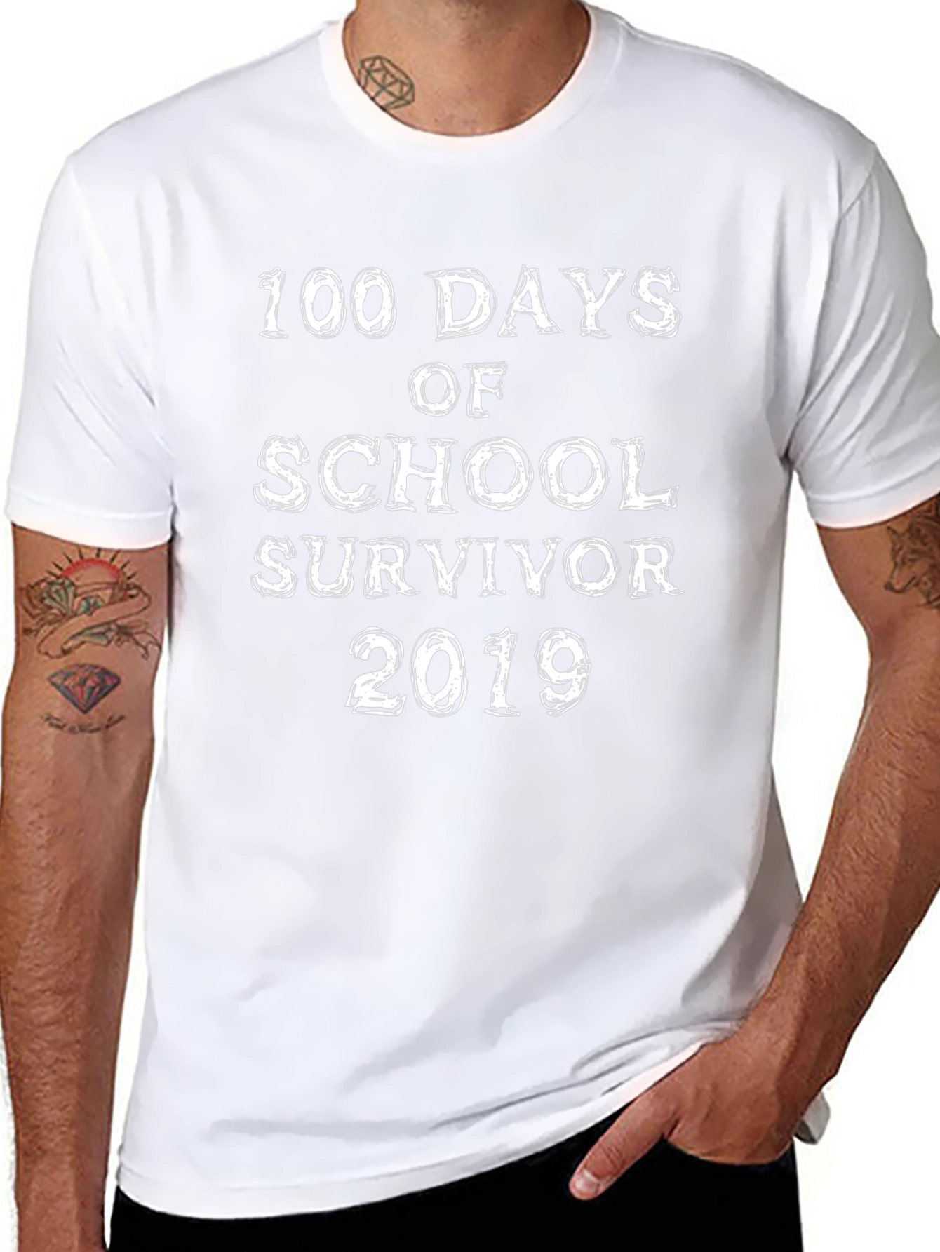 100 Days of School Survivor 2019 T-Shirt