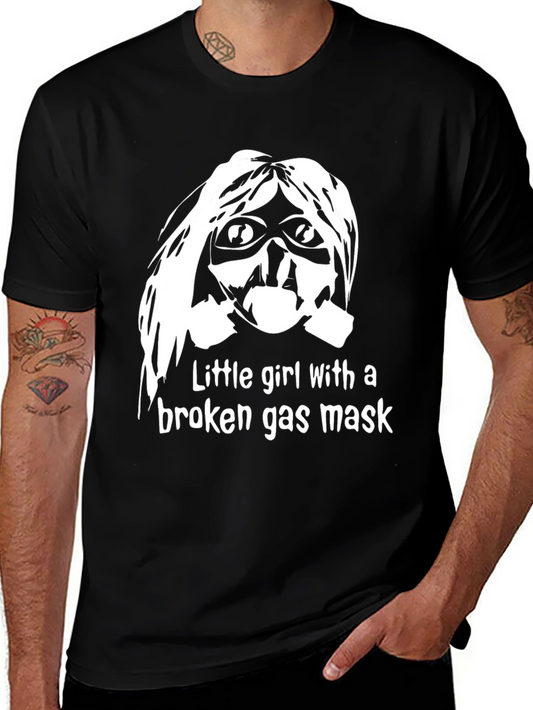 Broken Gas Mask T-Shirt - Unique Graphic Tee