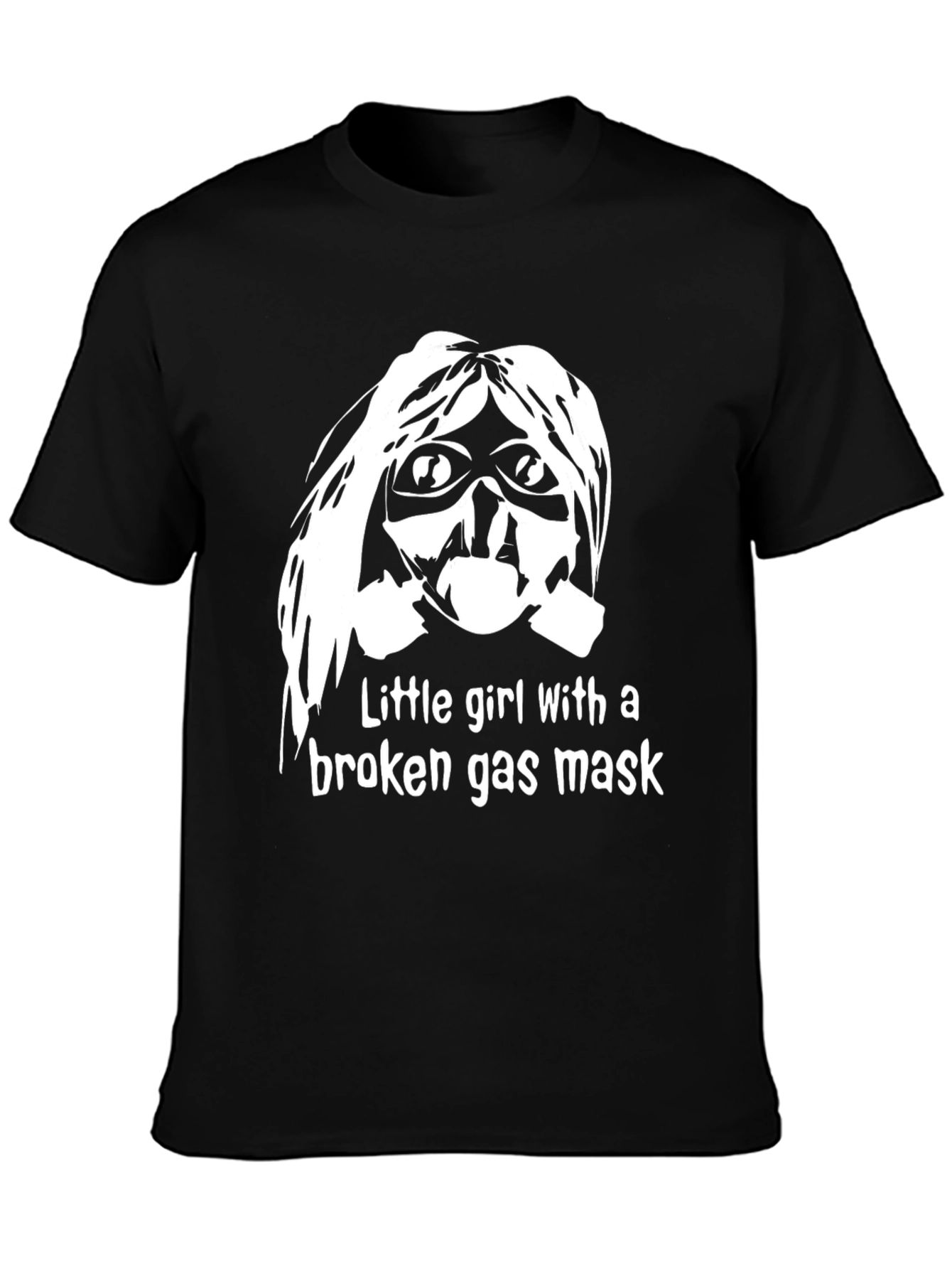Broken Gas Mask T-Shirt - Unique Graphic Tee
