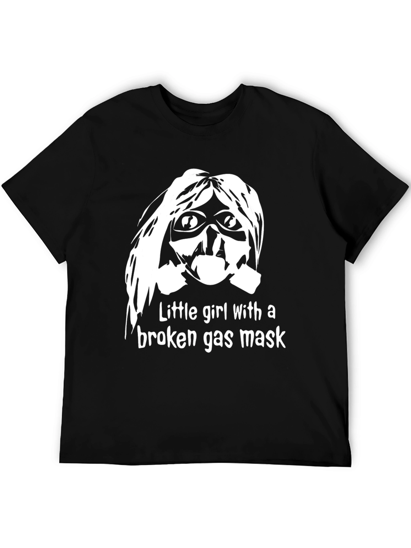 Broken Gas Mask T-Shirt - Unique Graphic Tee