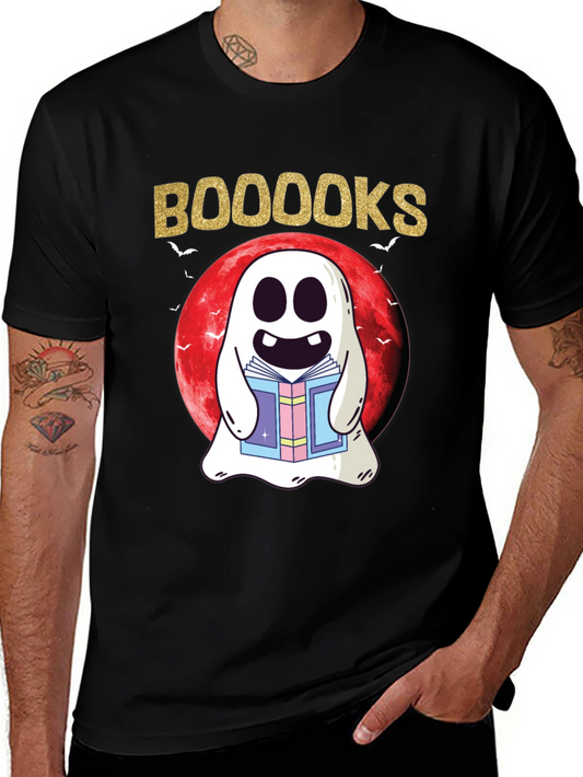 Booooks T-Shirt: Spooky Reading Ghost