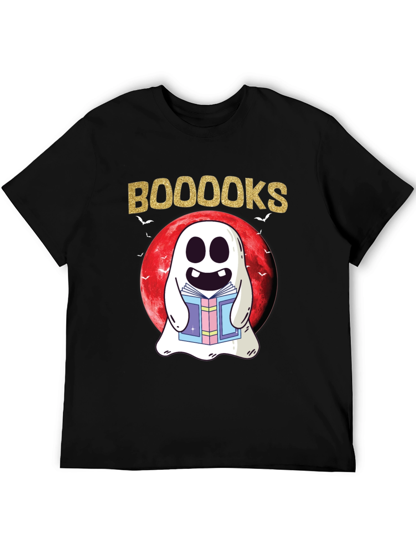 Booooks T-Shirt: Spooky Reading Ghost