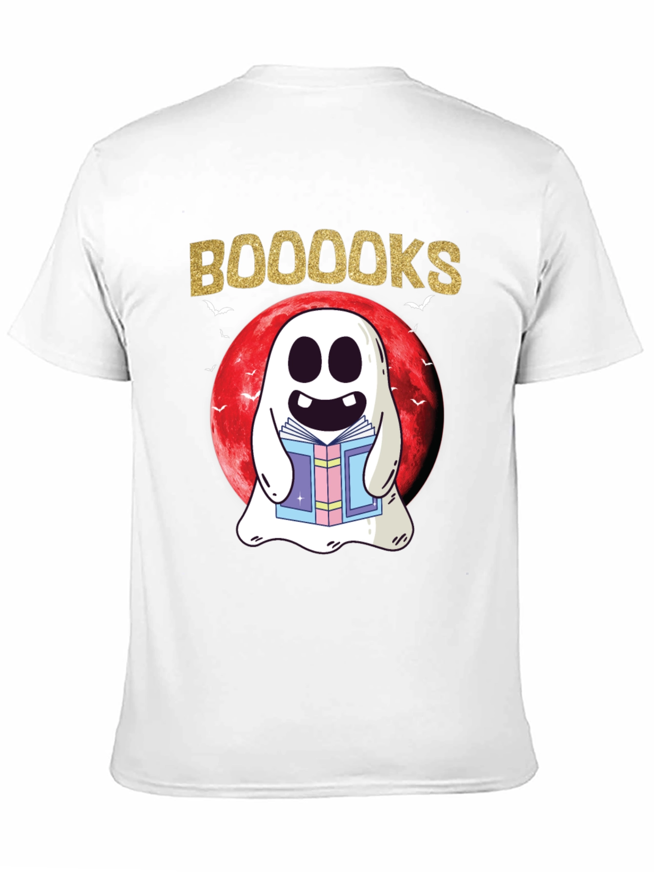Booooks T-Shirt: Spooky Reading Ghost