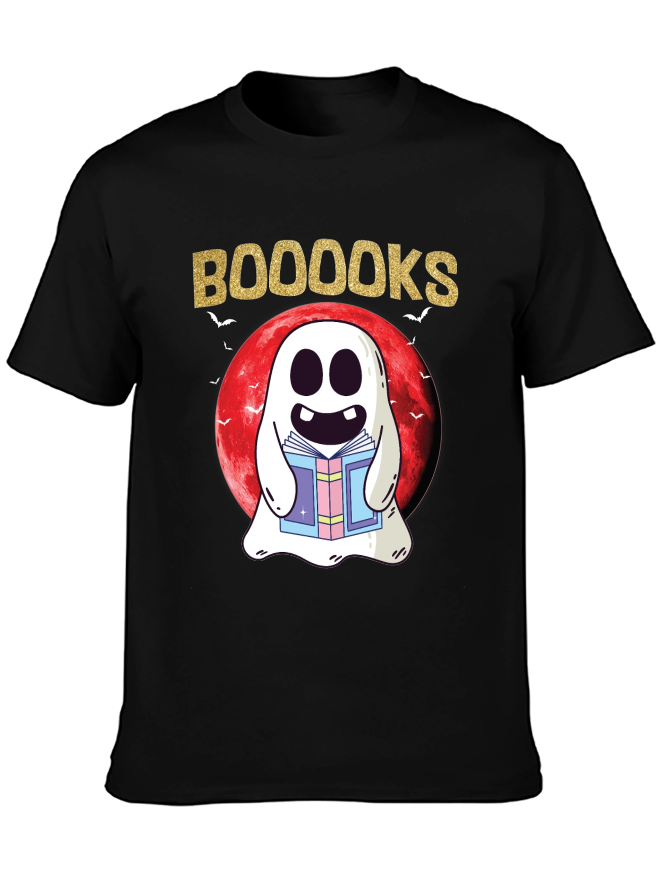 Booooks T-Shirt: Spooky Reading Ghost