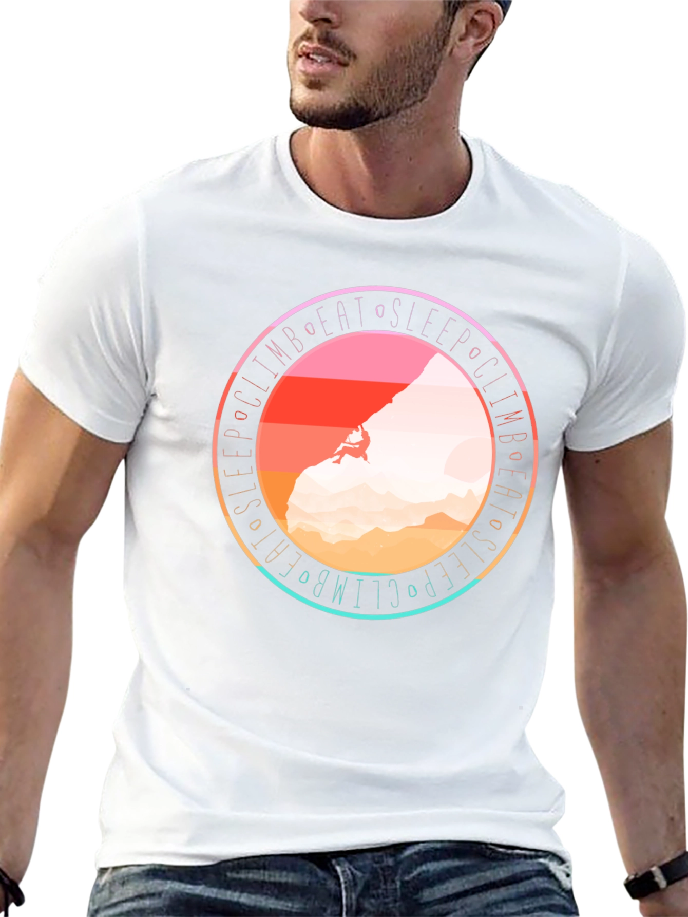 Climb Eat Sleep Graphic Tee