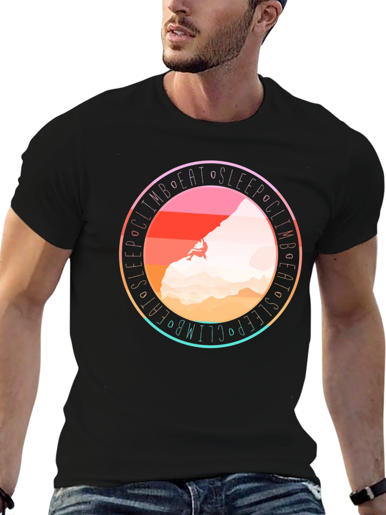 Climb Eat Sleep Graphic Tee