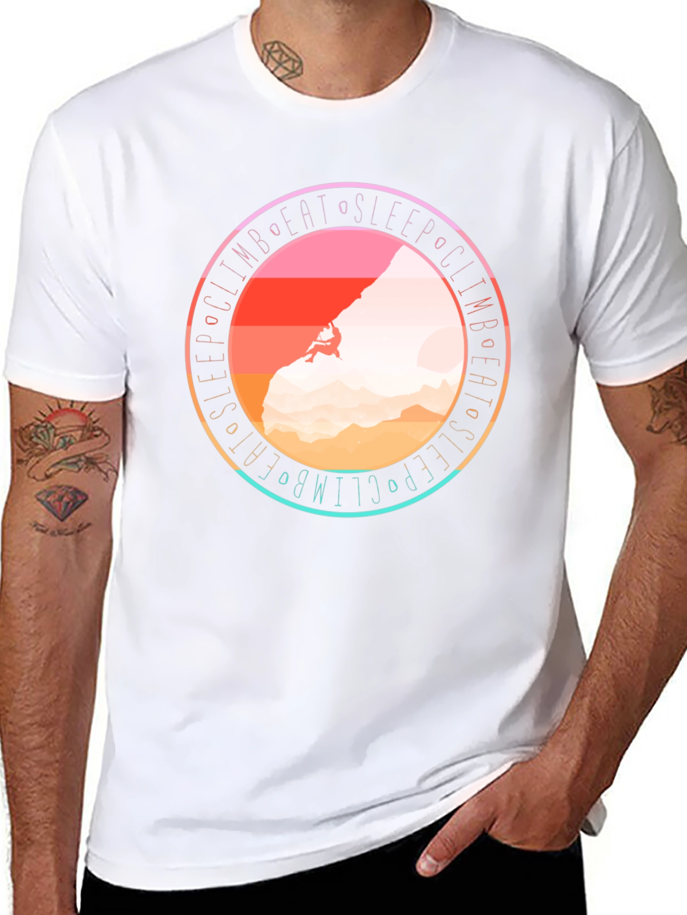 Climb Eat Sleep Graphic Tee