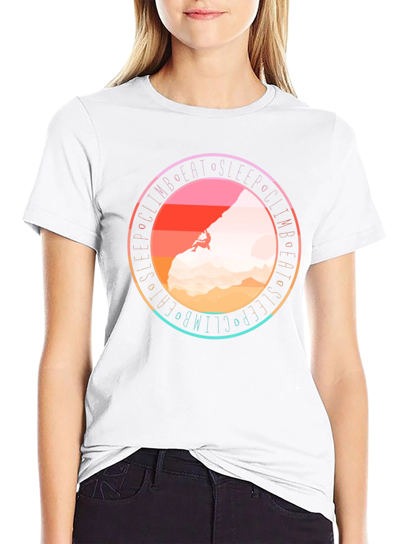 Climb Eat Sleep Graphic Tee