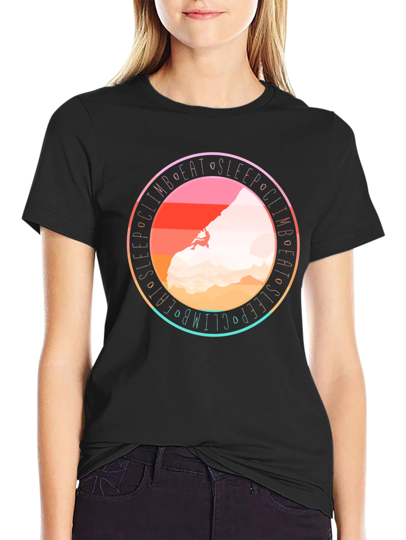 Climb Eat Sleep Graphic Tee