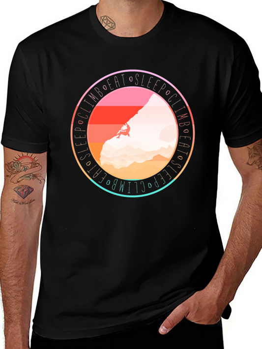 Climb Eat Sleep Graphic Tee