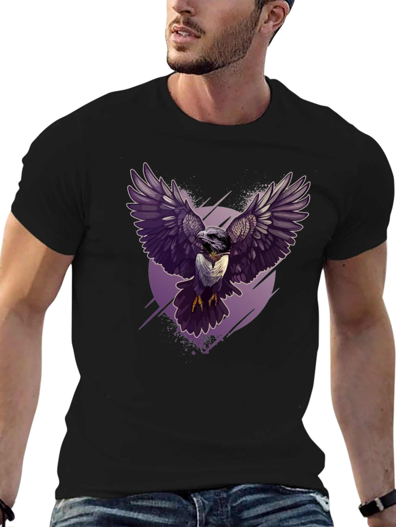 Raven Graphic Tee - Dark Bird Design