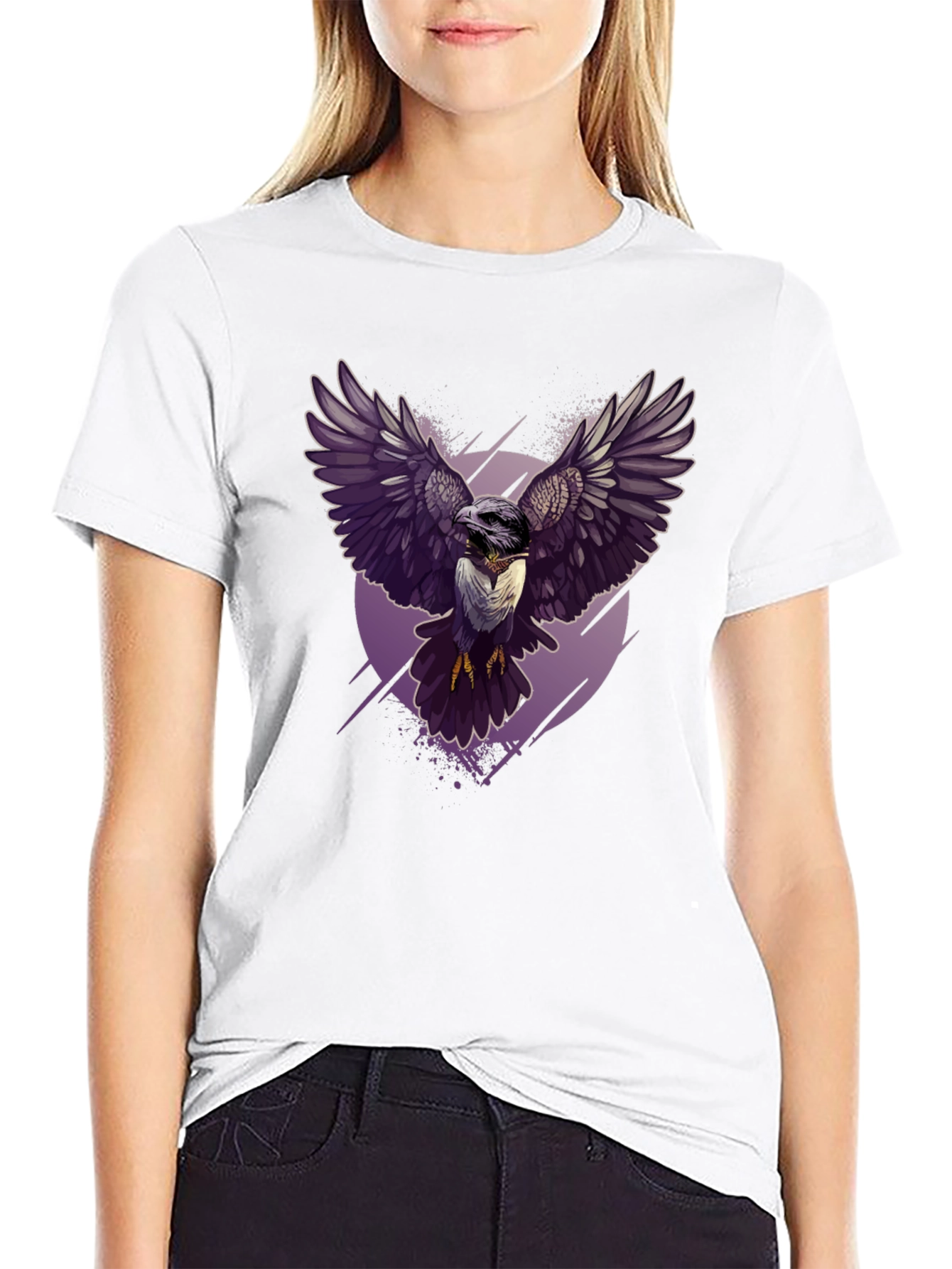 Raven Graphic Tee - Dark Bird Design