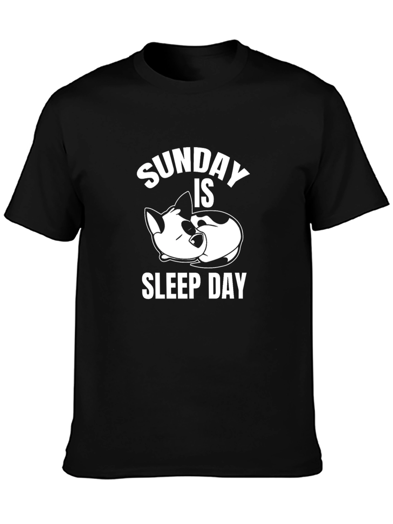 Sunday Sleep Day Graphic Tee - Relaxed Comfort