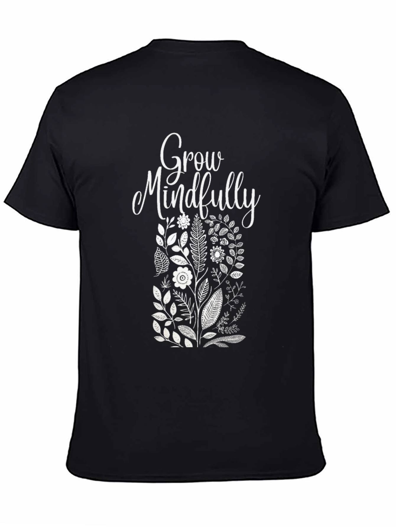 Grow Mindfully Graphic T-Shirt - Black