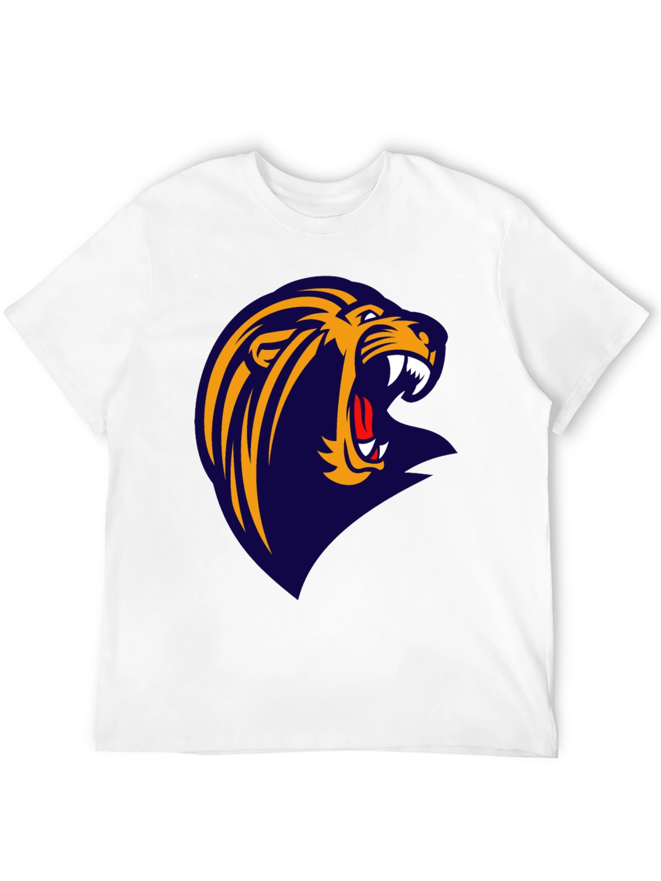 Roaring Lion Graphic Tee - Black Cotton T-Shirt