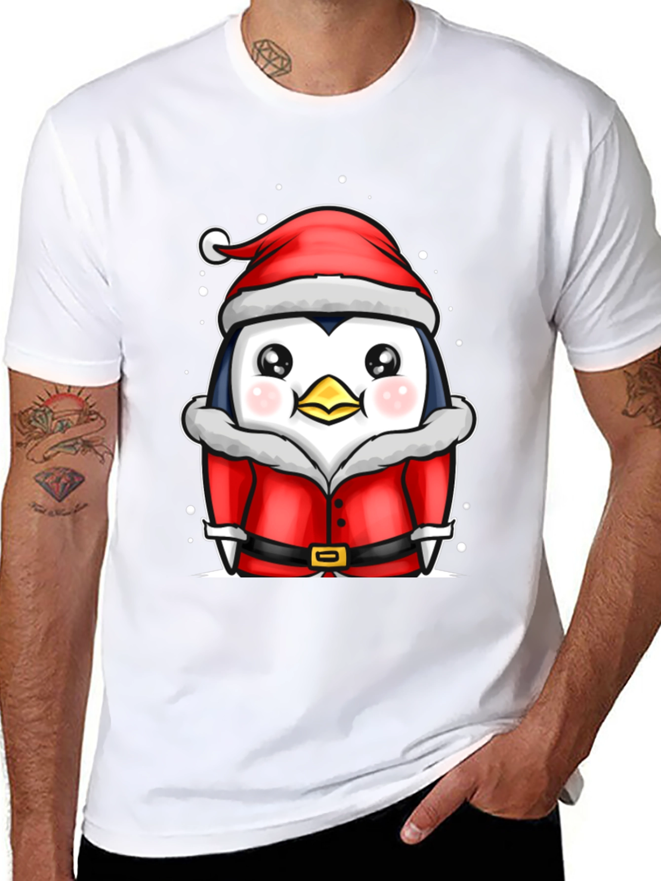 Christmas Penguin Santa T-Shirt