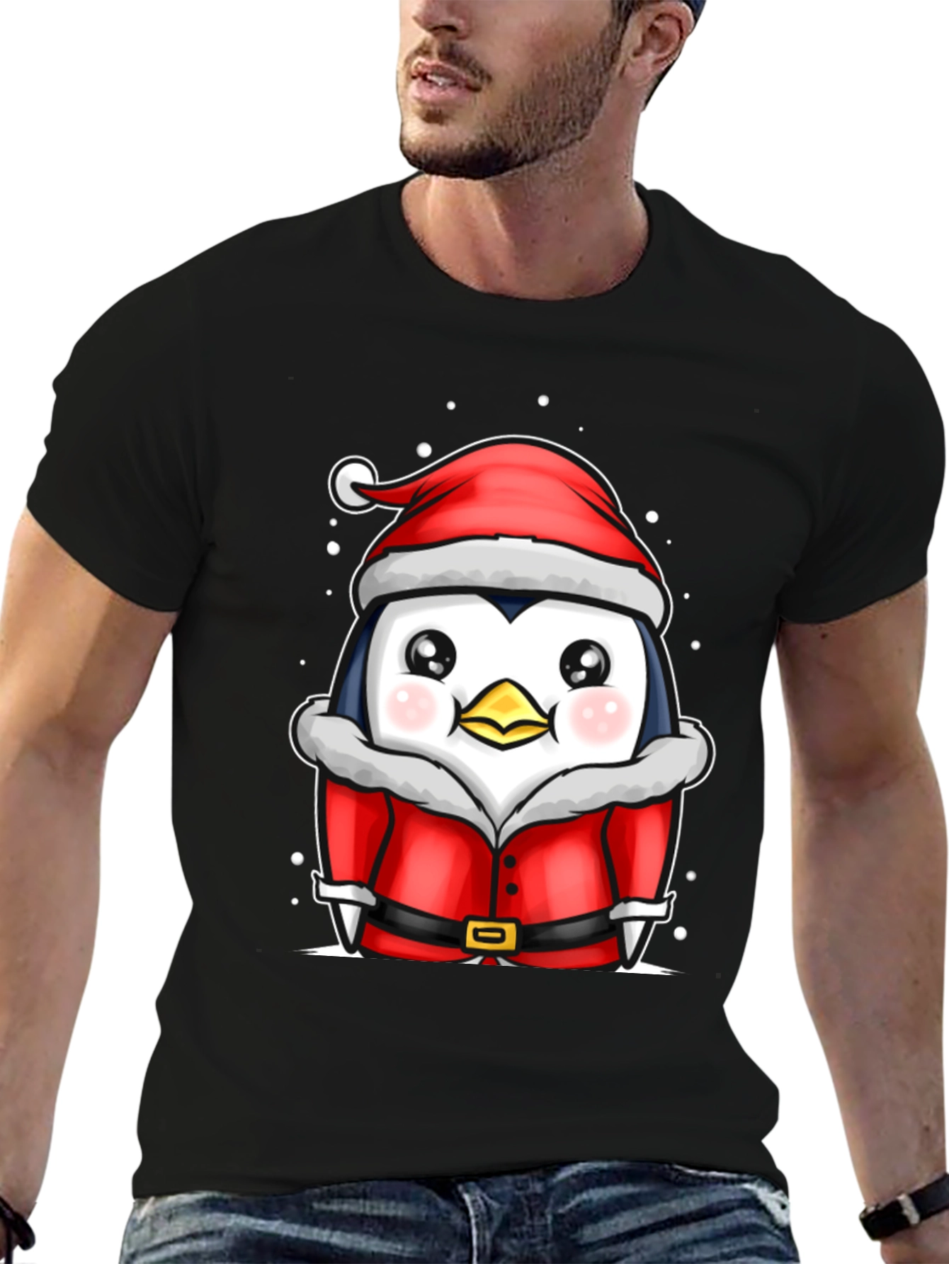 Christmas Penguin Santa T-Shirt