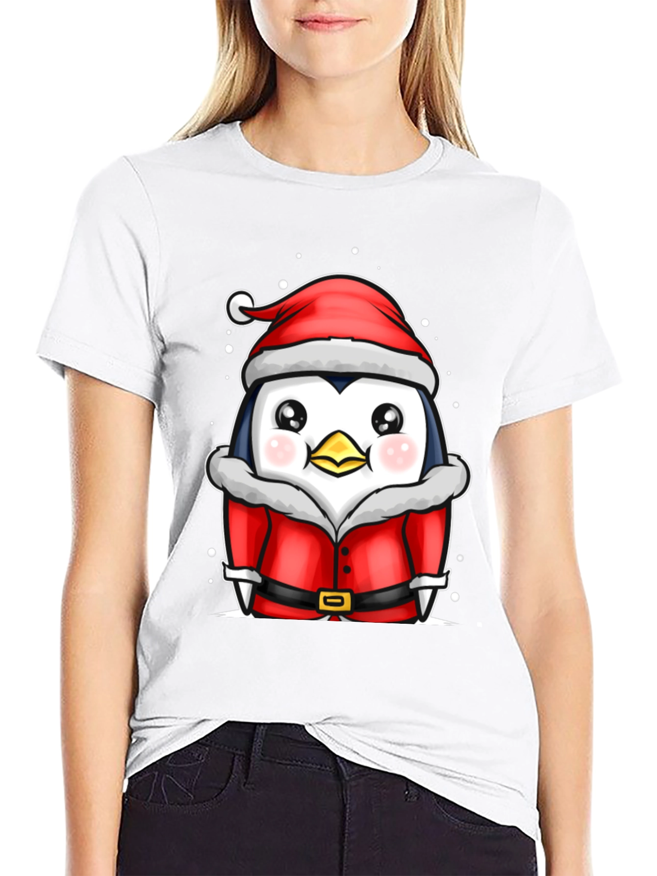 Christmas Penguin Santa T-Shirt