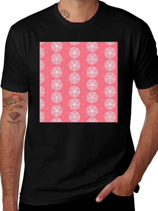 Modern Pattern Black T-Shirt