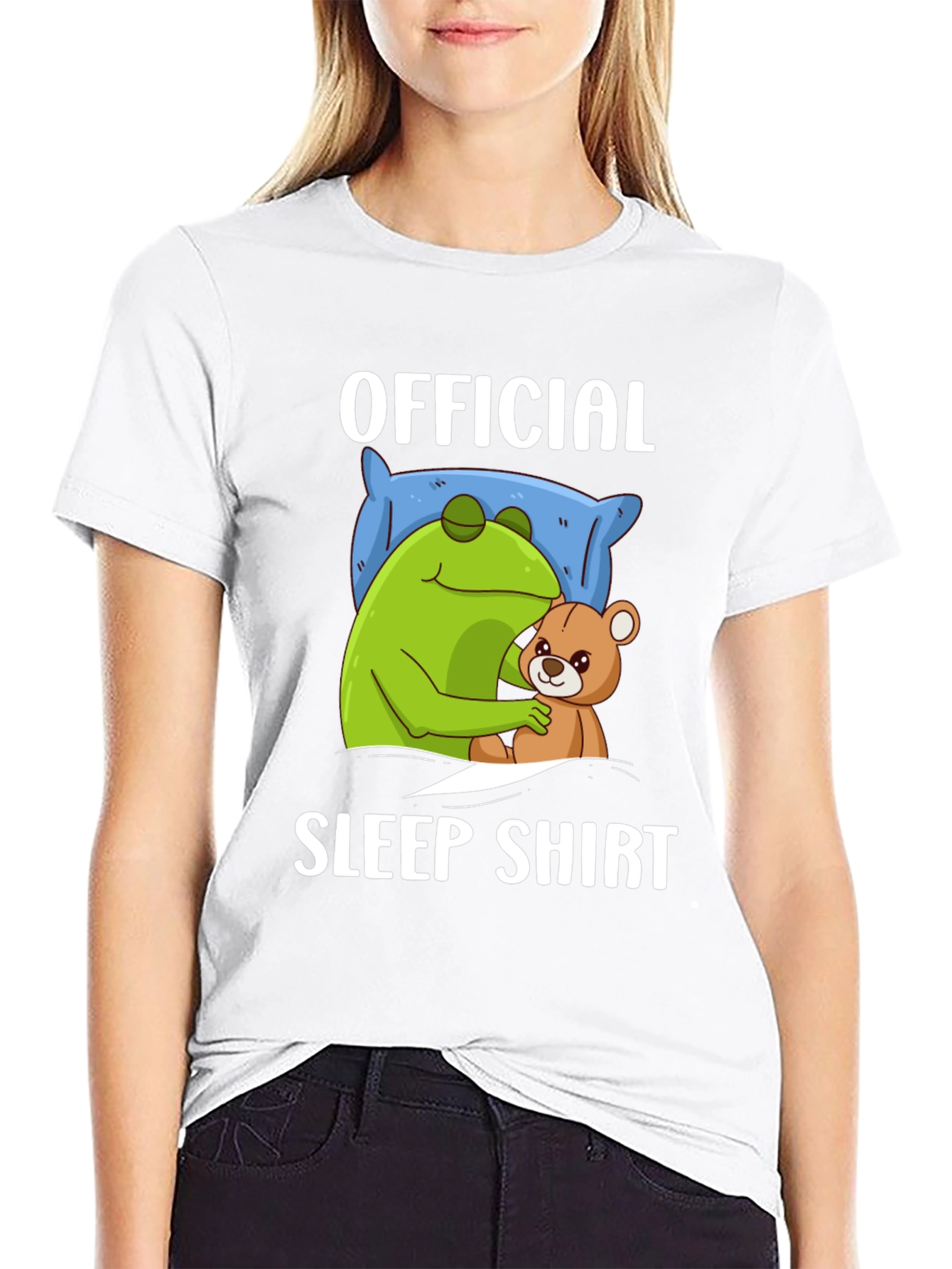 Official Sleep Shirt - Frog and Teddy Bear Design