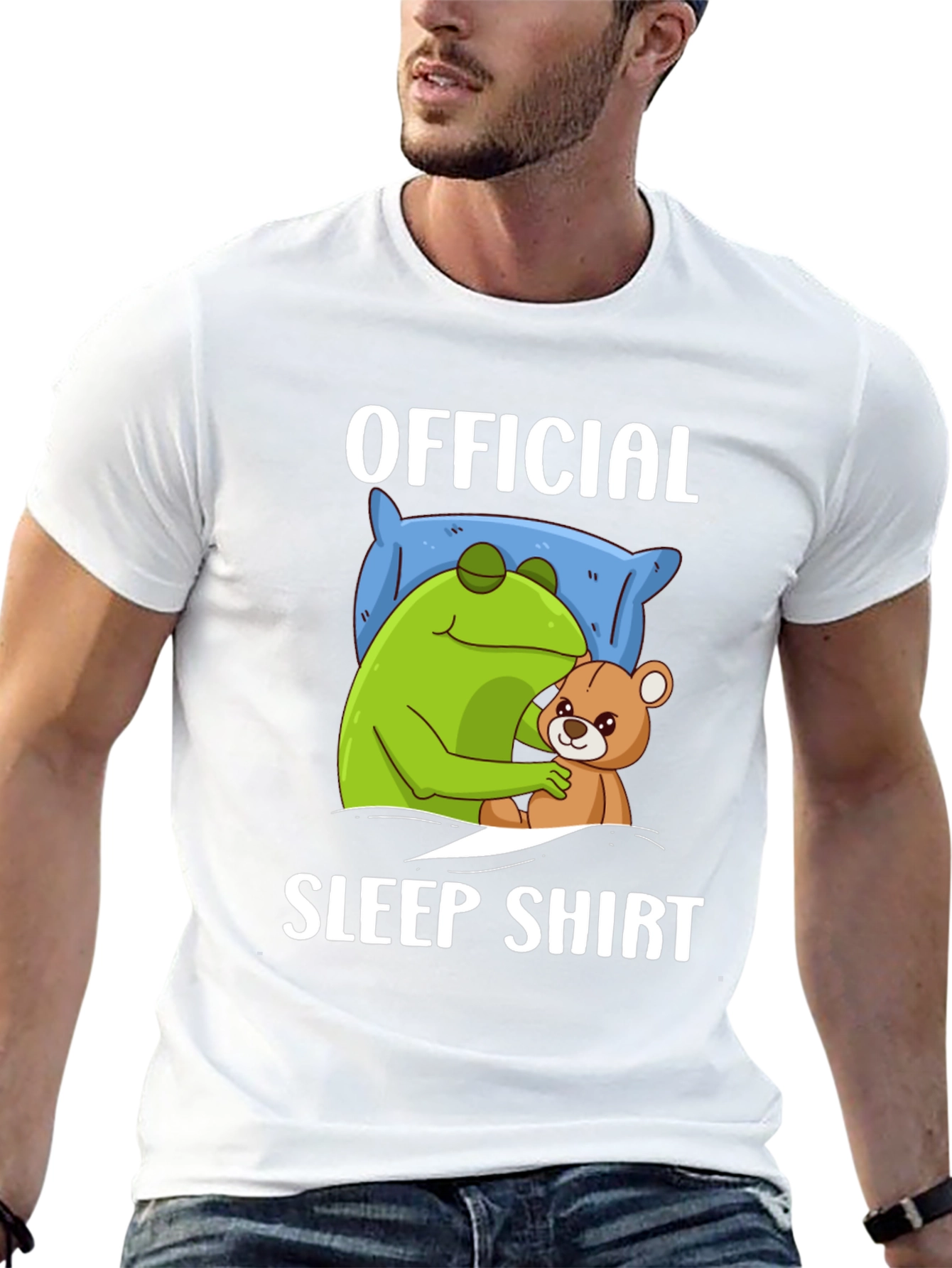 Official Sleep Shirt - Frog and Teddy Bear Design
