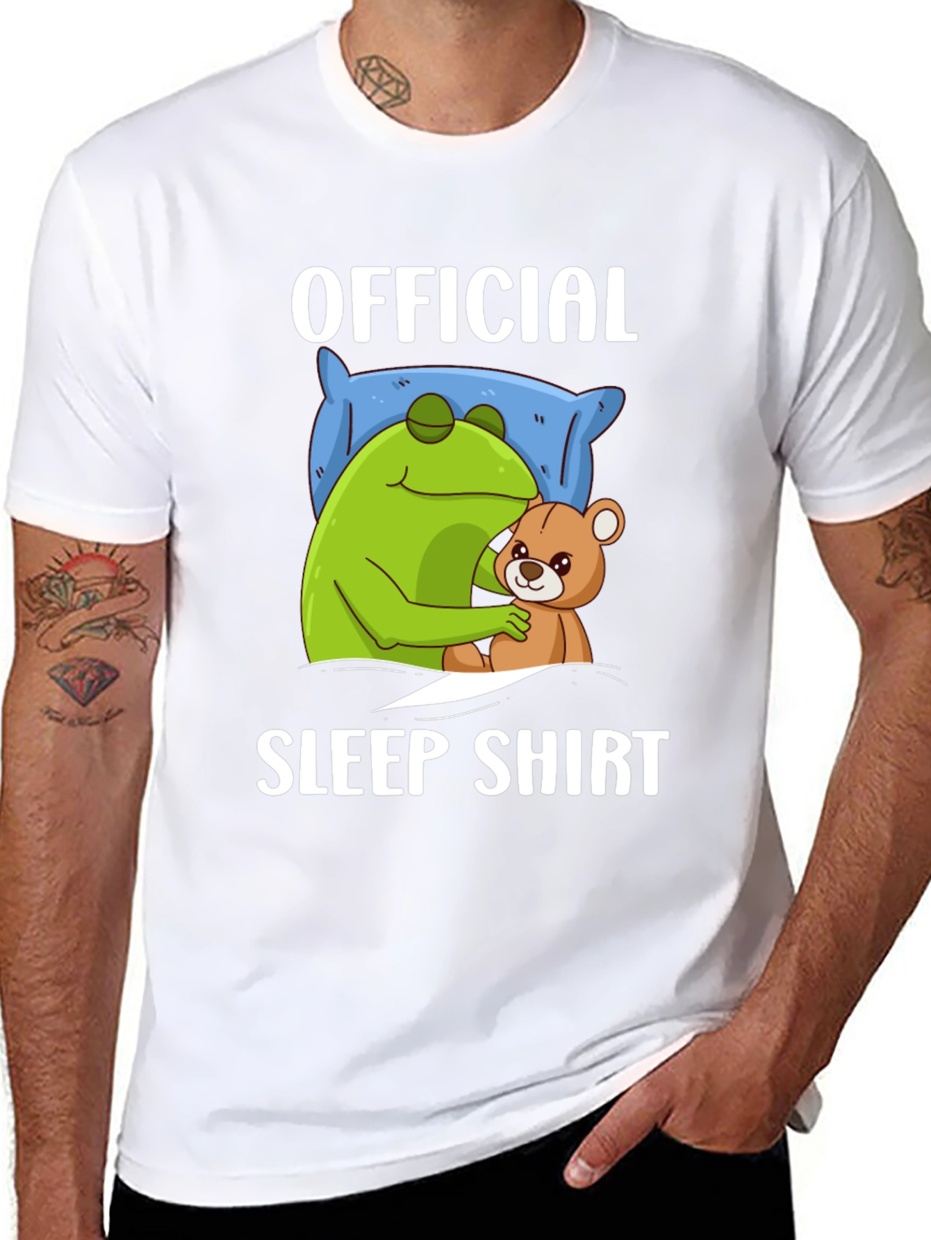 Official Sleep Shirt - Frog and Teddy Bear Design