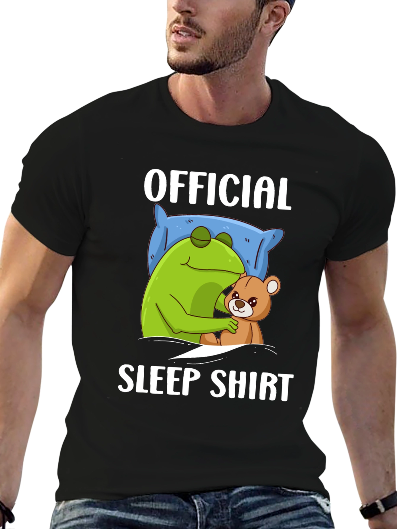 Official Sleep Shirt - Frog and Teddy Bear Design