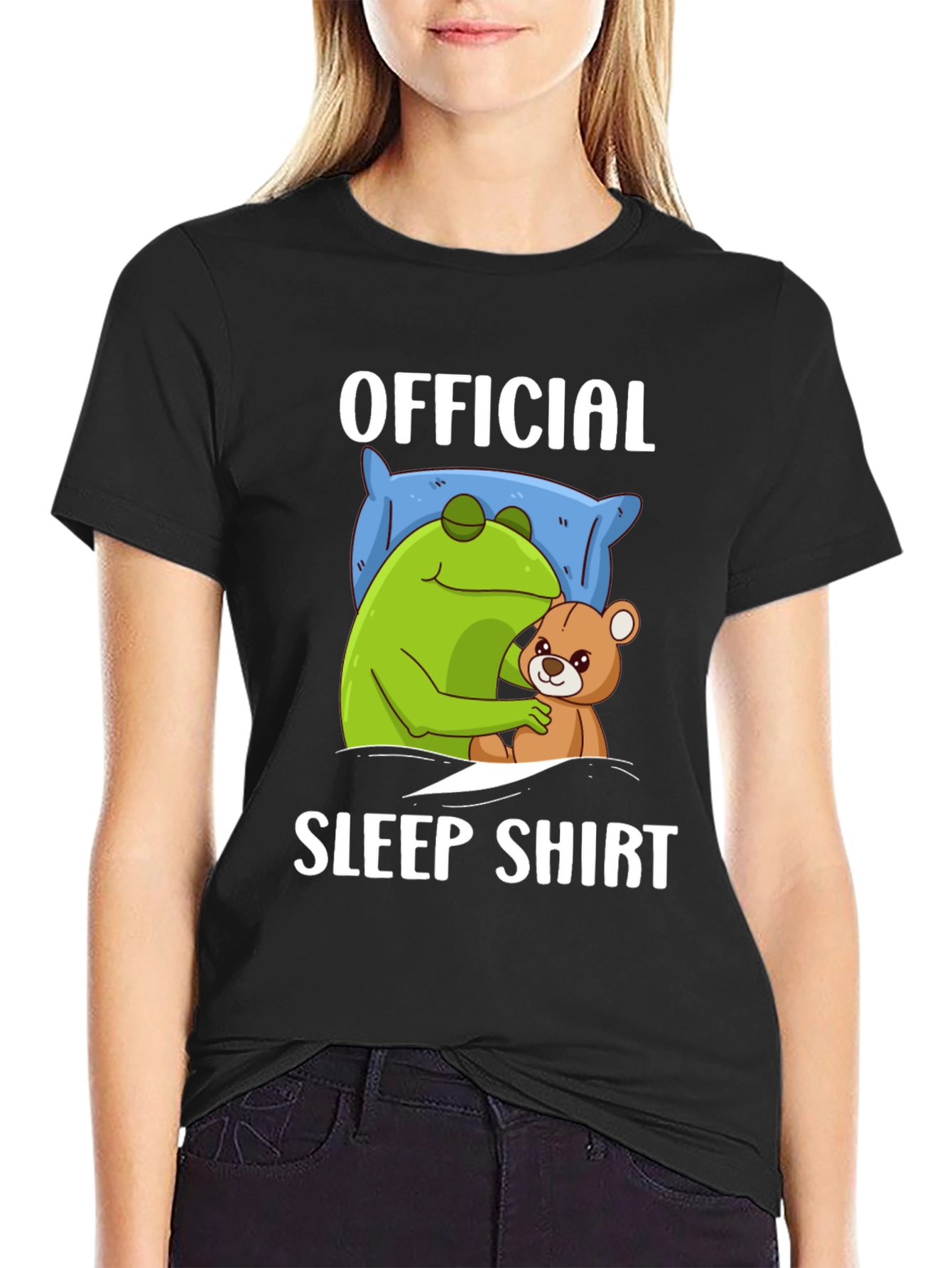 Official Sleep Shirt - Frog and Teddy Bear Design