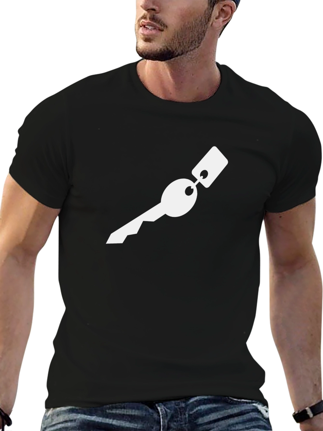Key Graphic Black T-Shirt
