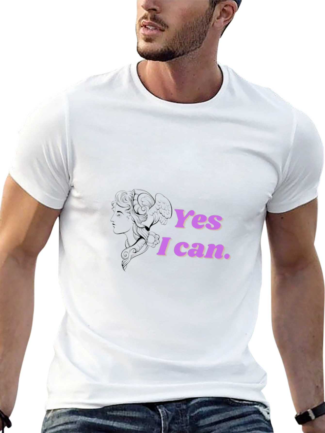 Empowered Woman Tee: Yes I Can Graphic T-Shirt