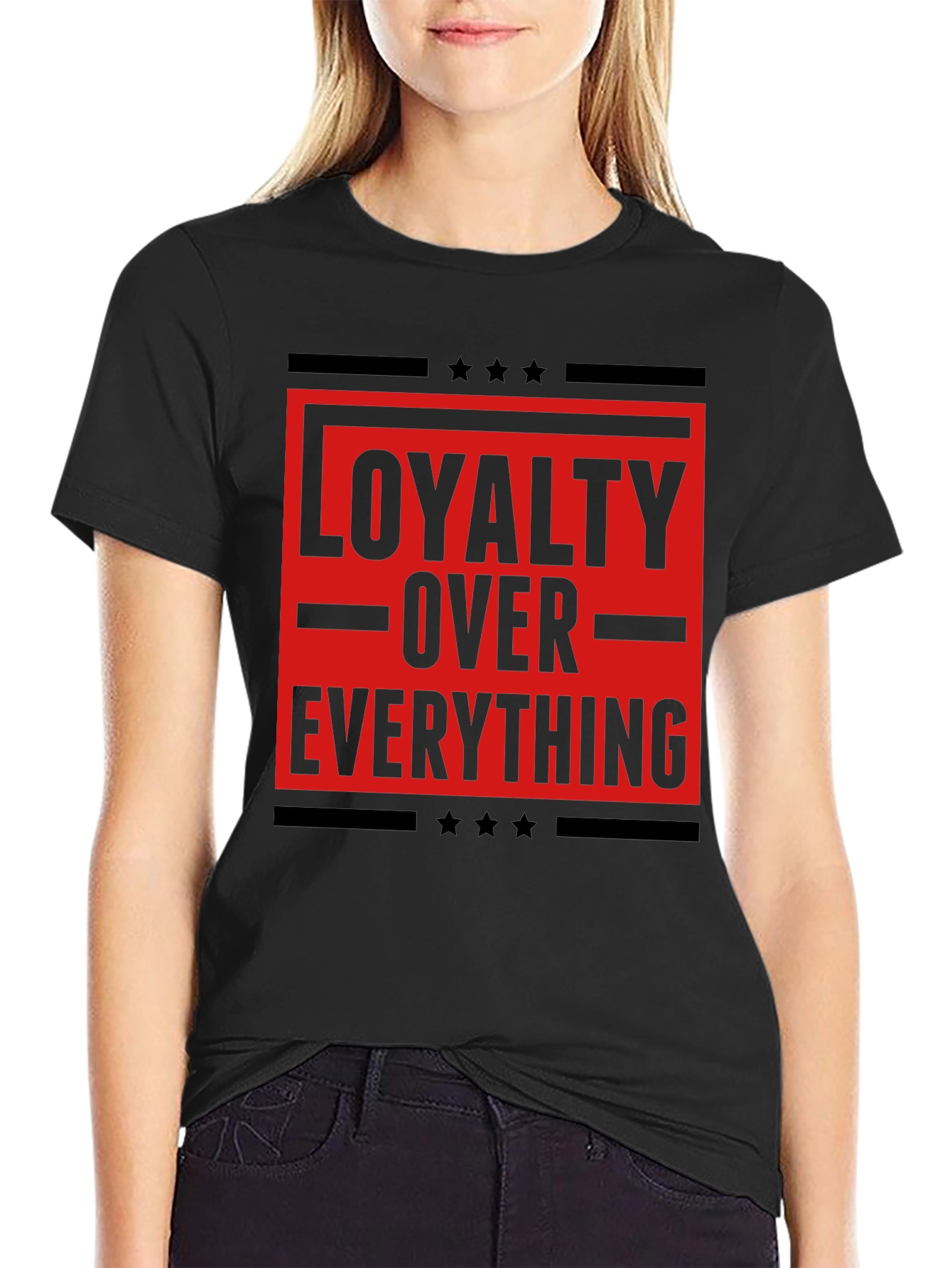 Loyalty Over Everything Graphic Tee - Mens Black T-Shirt