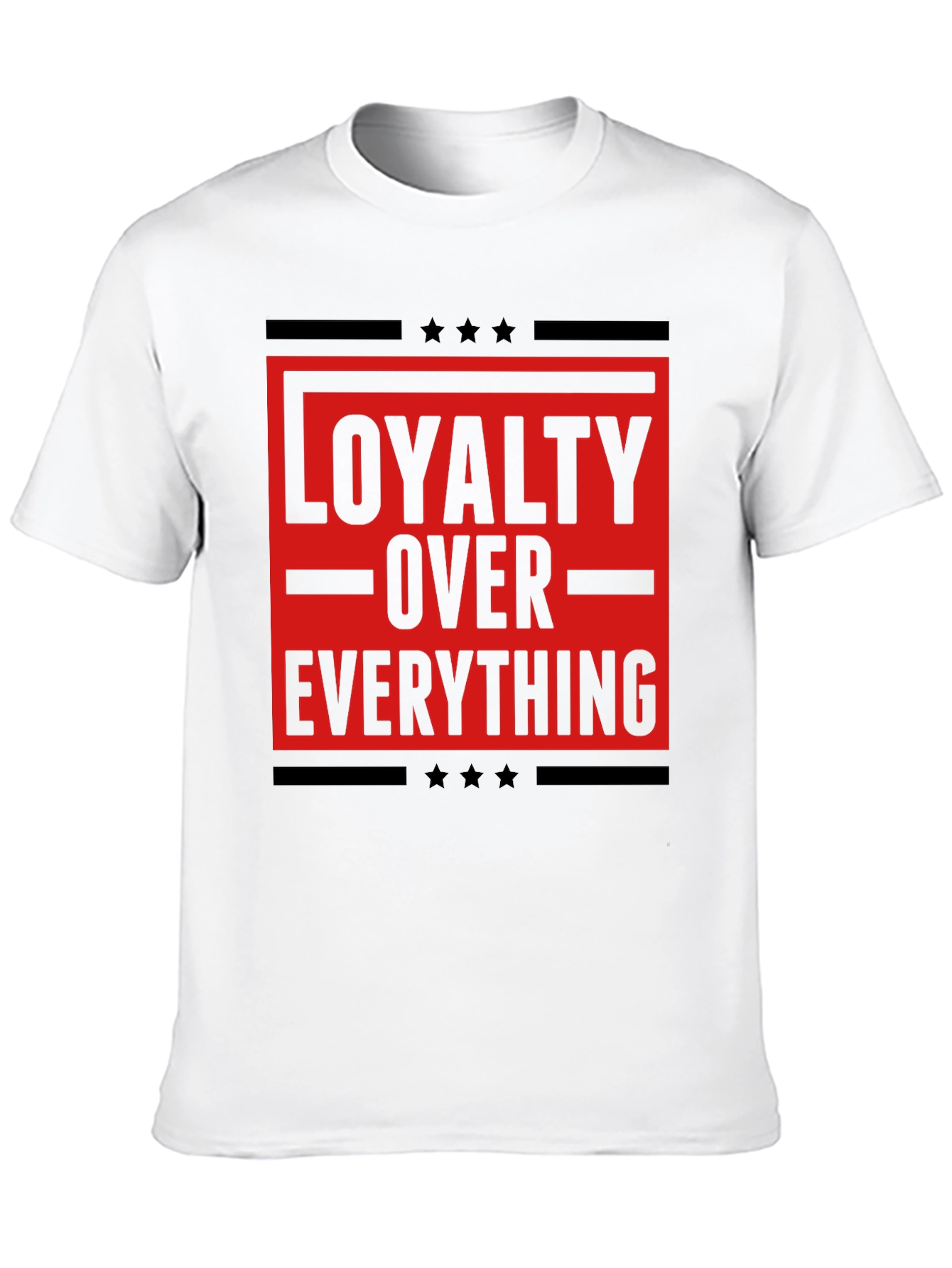 Loyalty Over Everything Graphic Tee - Mens Black T-Shirt