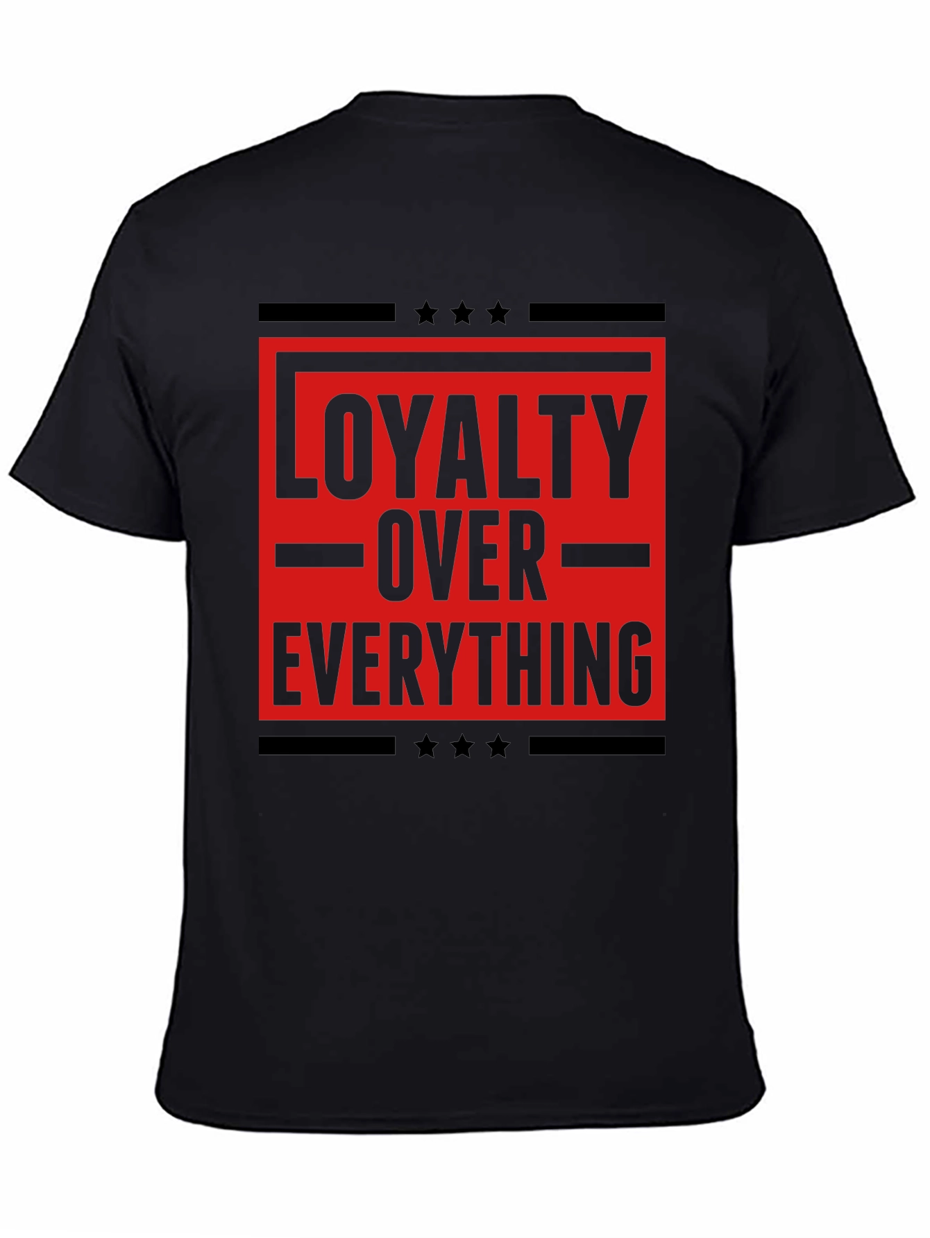 Loyalty Over Everything Graphic Tee - Mens Black T-Shirt