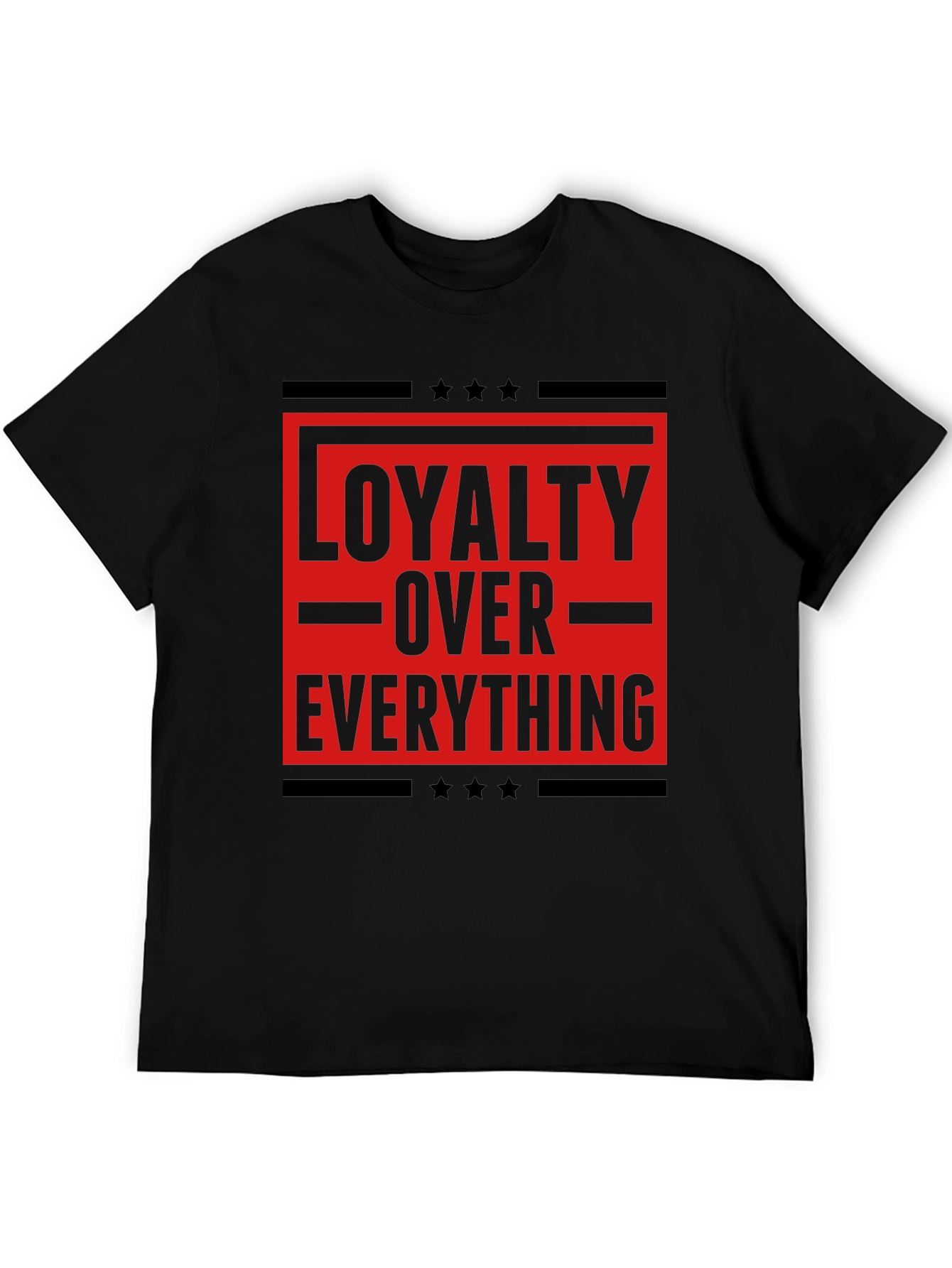 Loyalty Over Everything Graphic Tee - Mens Black T-Shirt