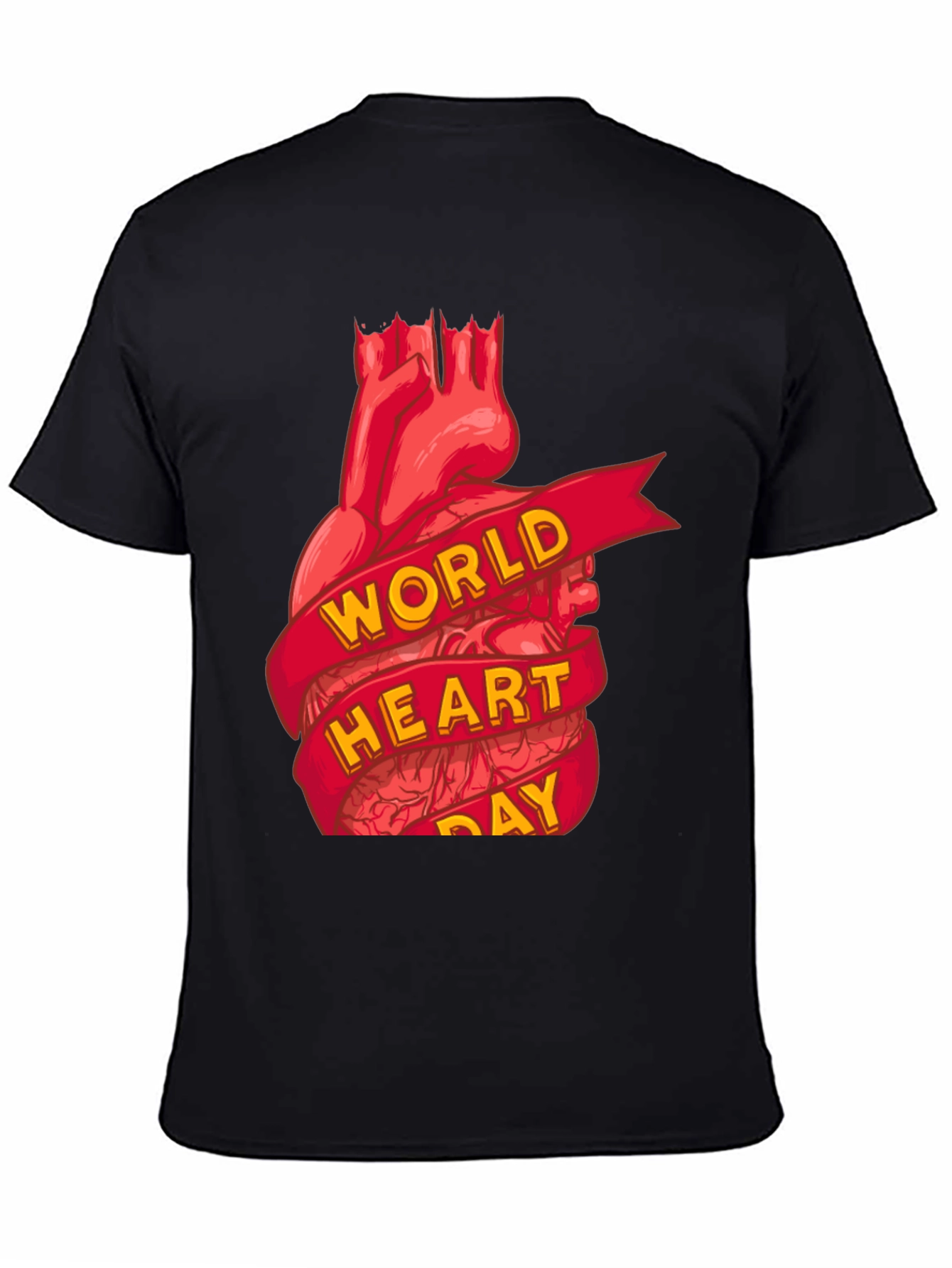 World Heart Day T-Shirt:  Anatomical Heart Tee