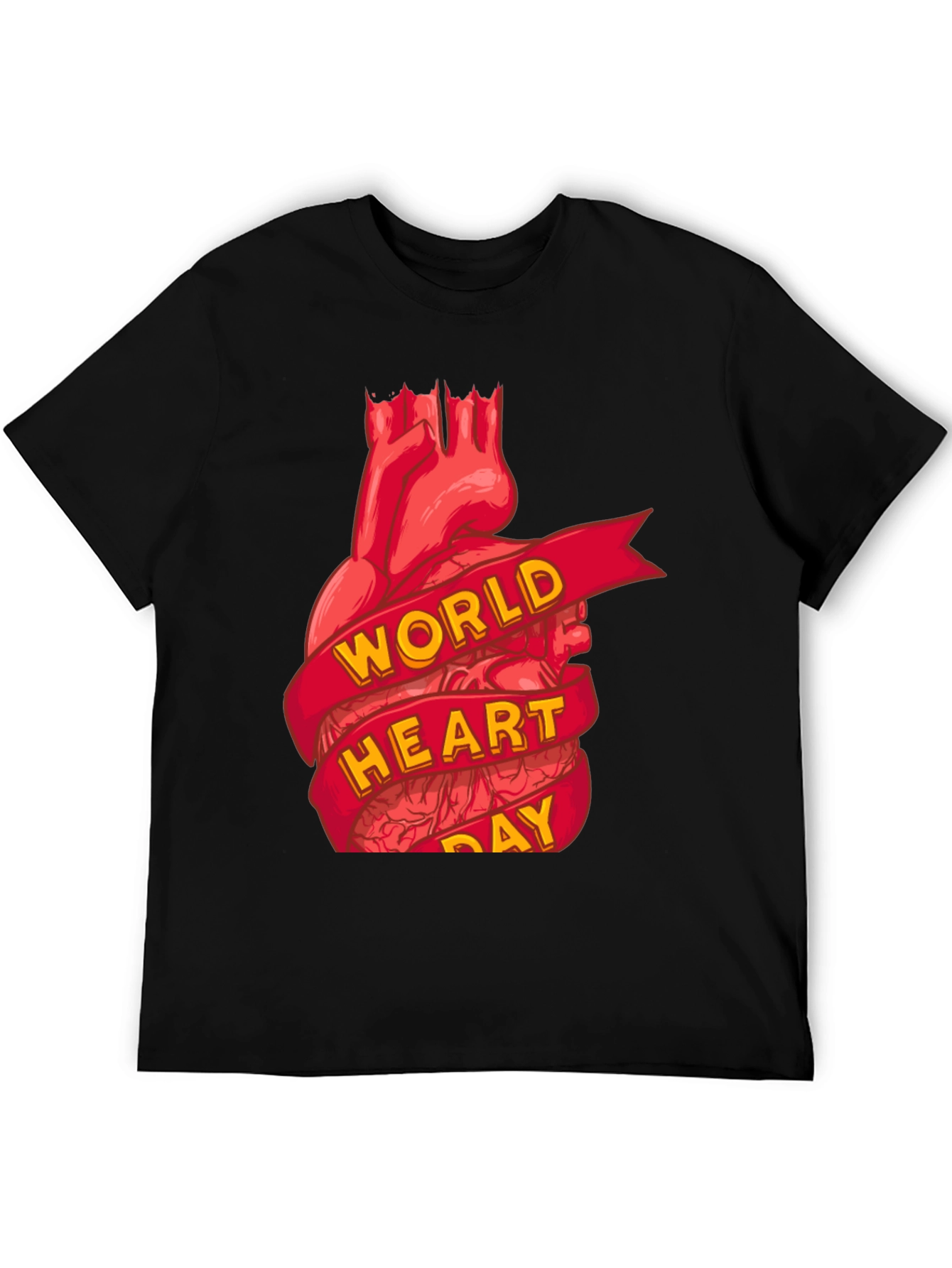 World Heart Day T-Shirt:  Anatomical Heart Tee