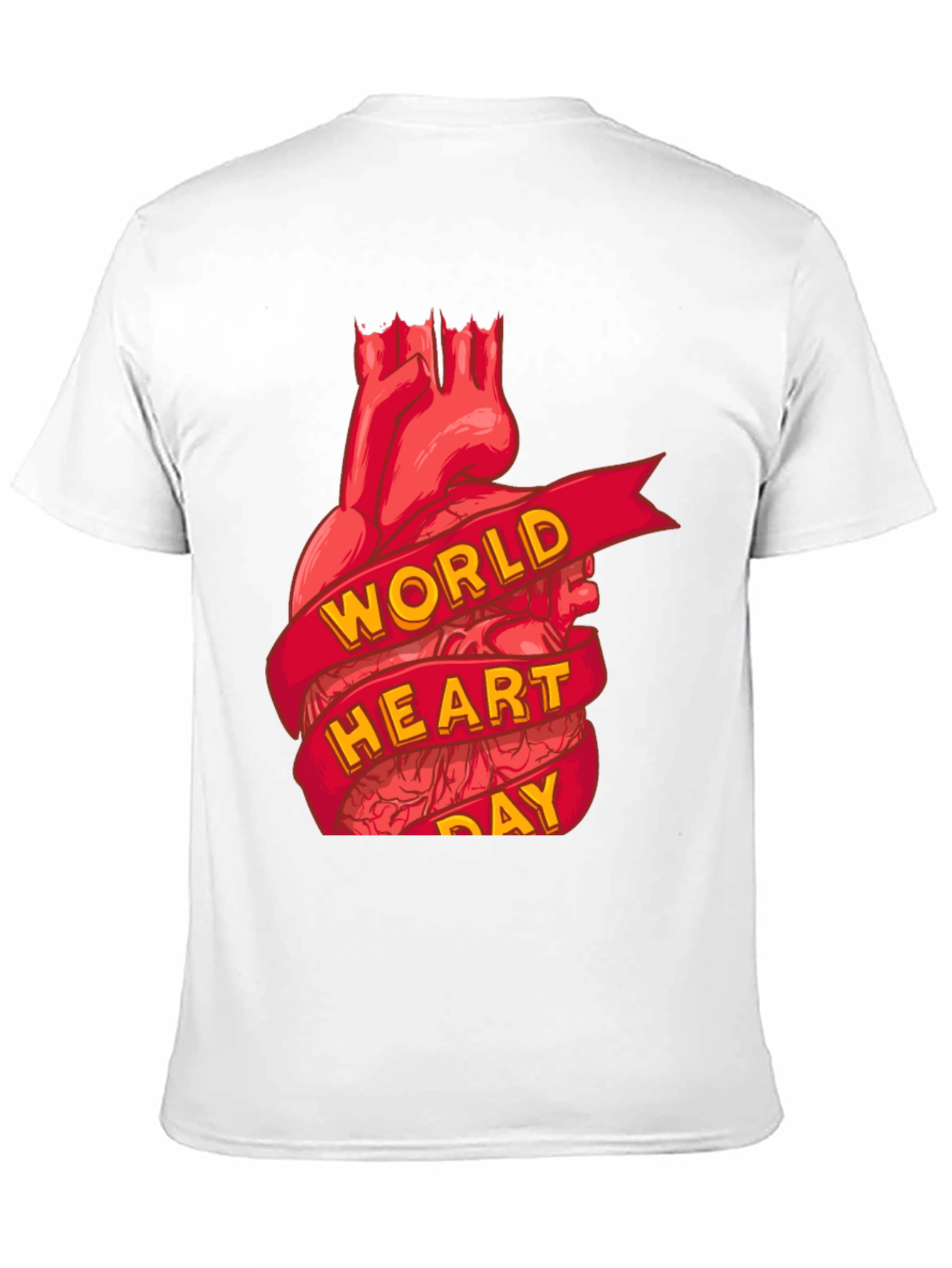 World Heart Day T-Shirt:  Anatomical Heart Tee