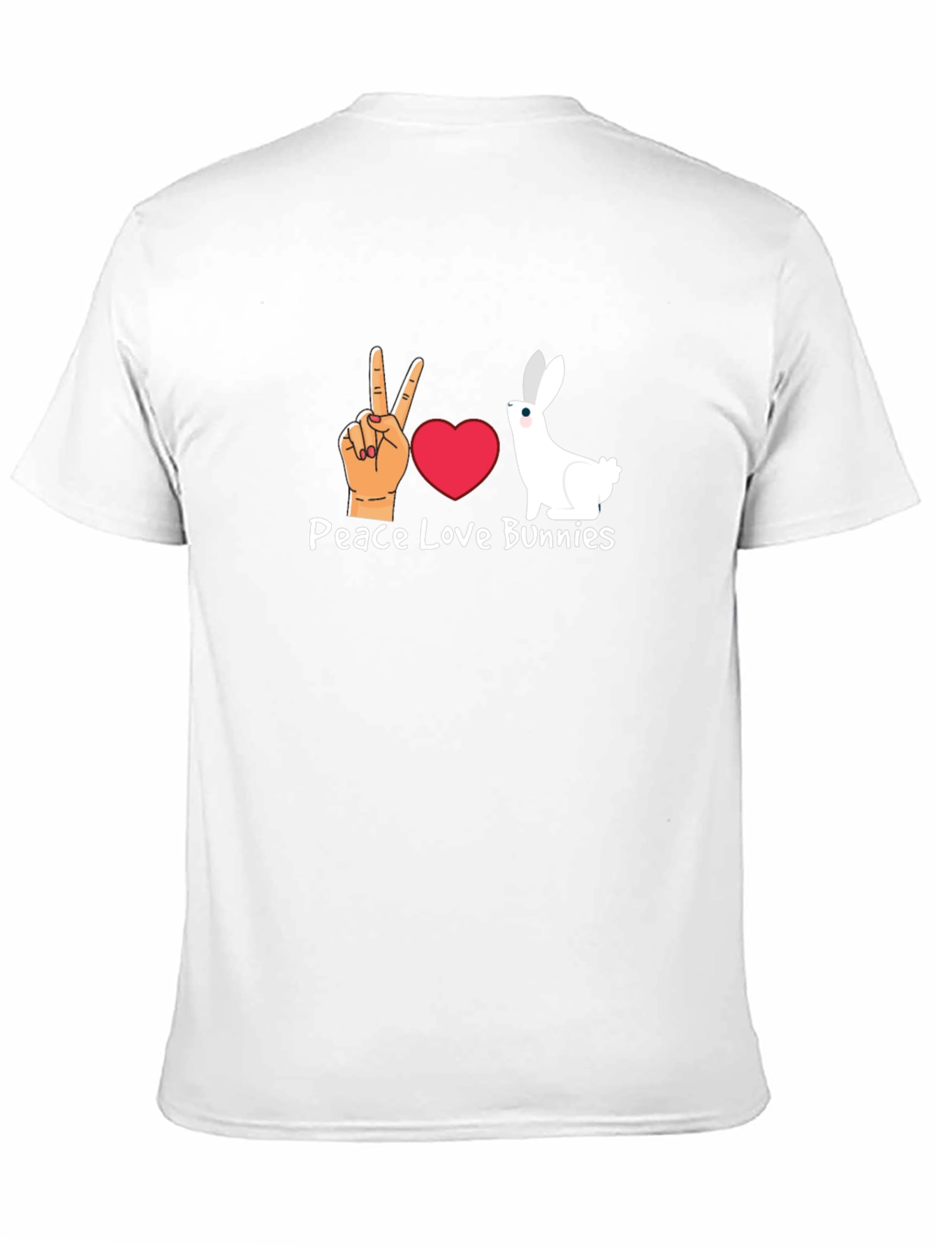 Peace Love Bunnies Graphic T-Shirt