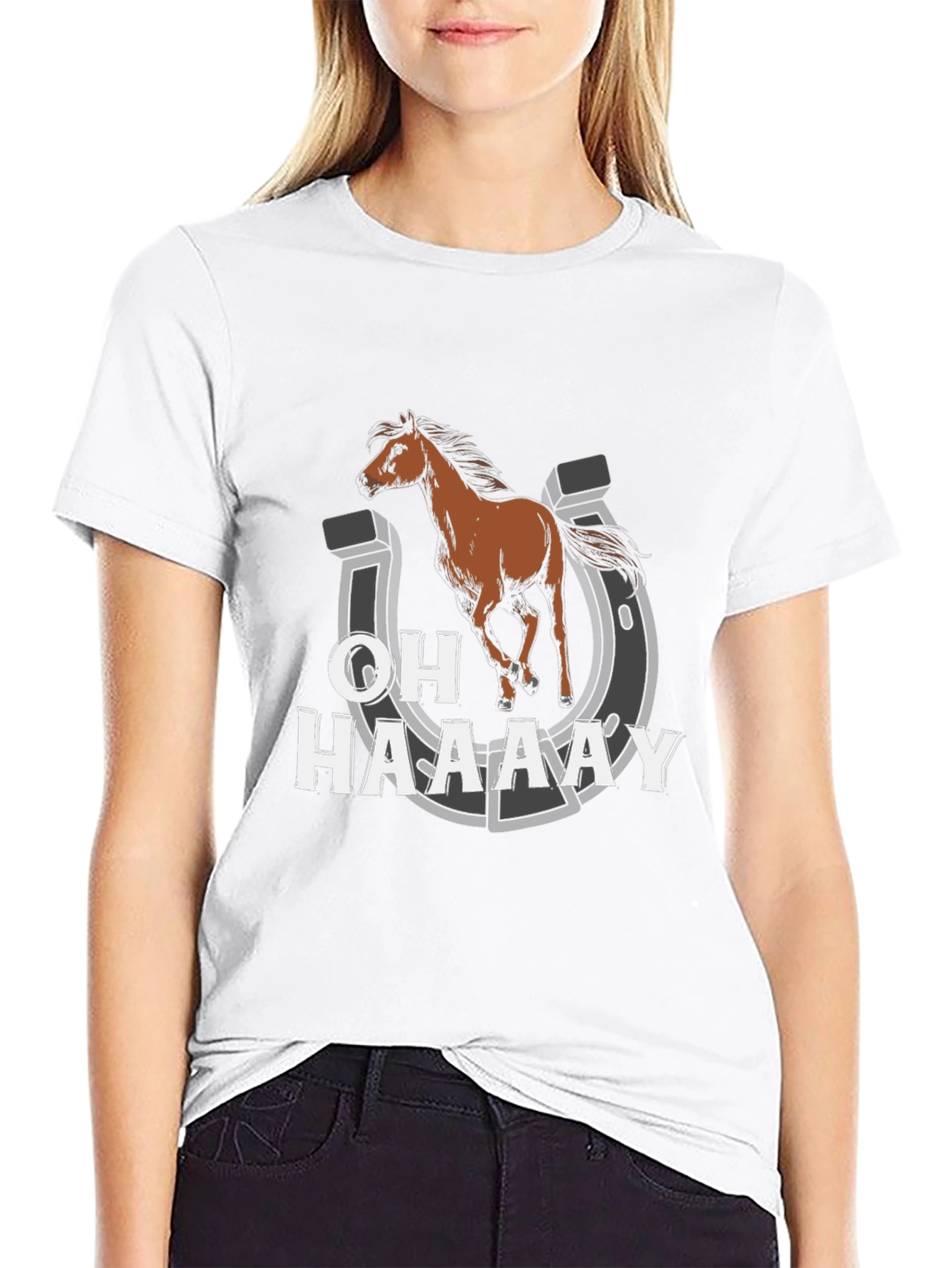 Funny Horse T-Shirt - Oh Haaaay! Graphic Tee