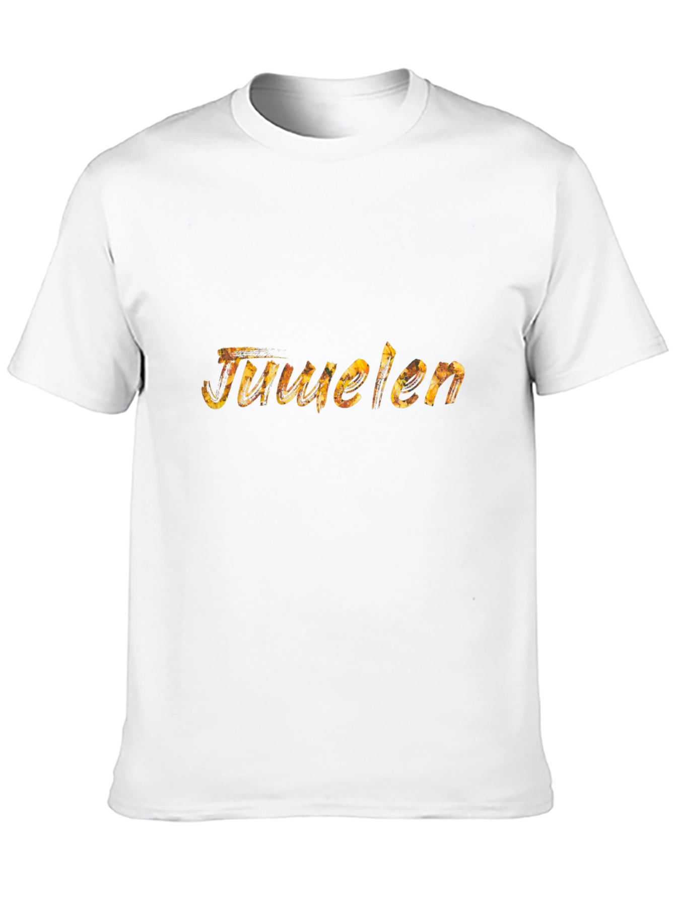 Juuelen Black Graphic Tee for Men