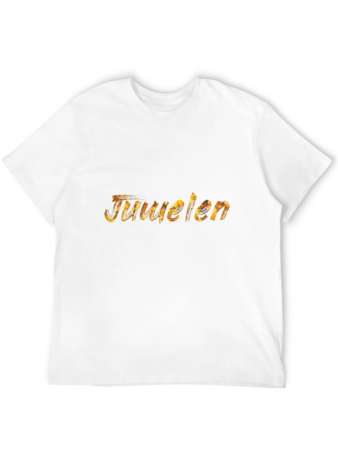 Juuelen Black Graphic Tee for Men