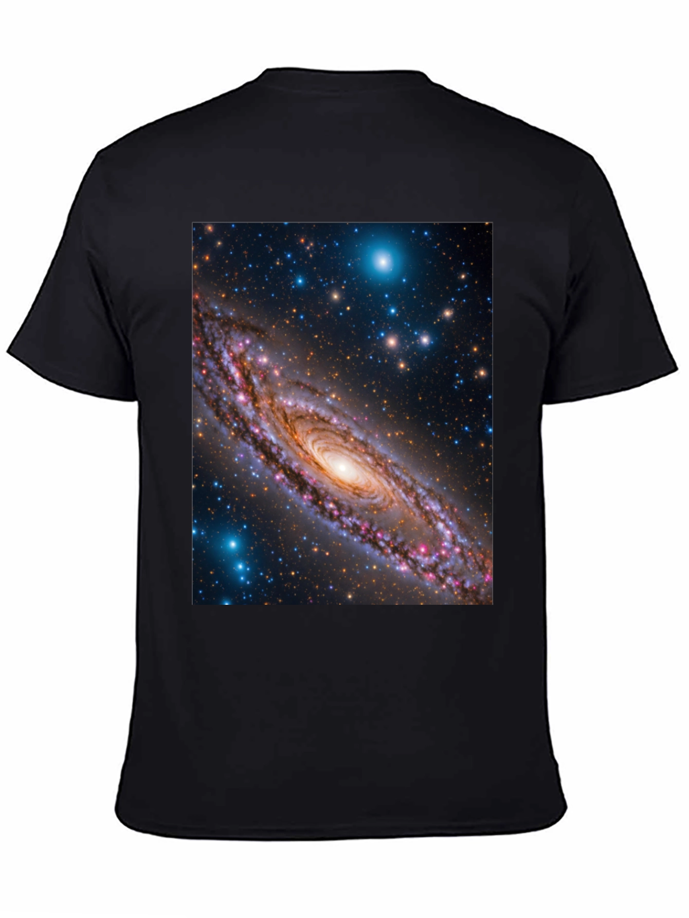 Galaxy Print Black T-Shirt