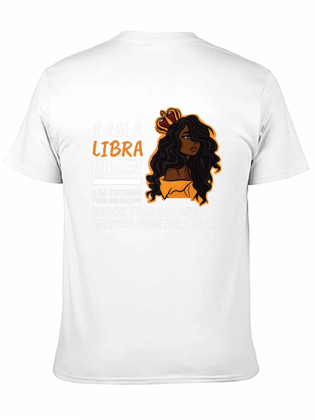 Libra Queen Black T-Shirt Zodiac Sign Graphic Tee